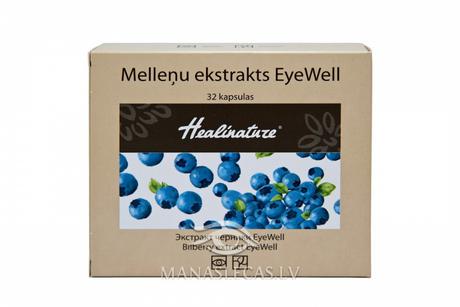 Melleņu ekstrakts EyeWell Aptiekas produkcija Uztura bagātinātāji