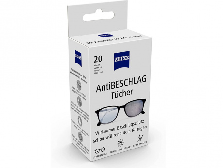 Zeiss AntiFog wet wipes Zeiss Cleaning products for glasses