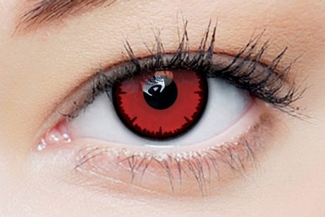 clearcolor phantom Angelic Red Clearlab CRAZY mēneša kontaktlēcas
