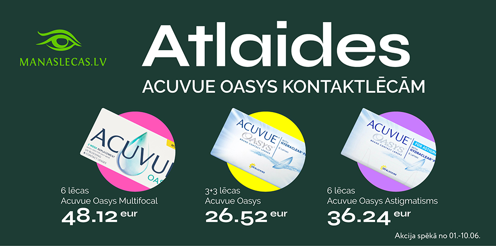 Atlaides visam Acuvue oasys zīmolam