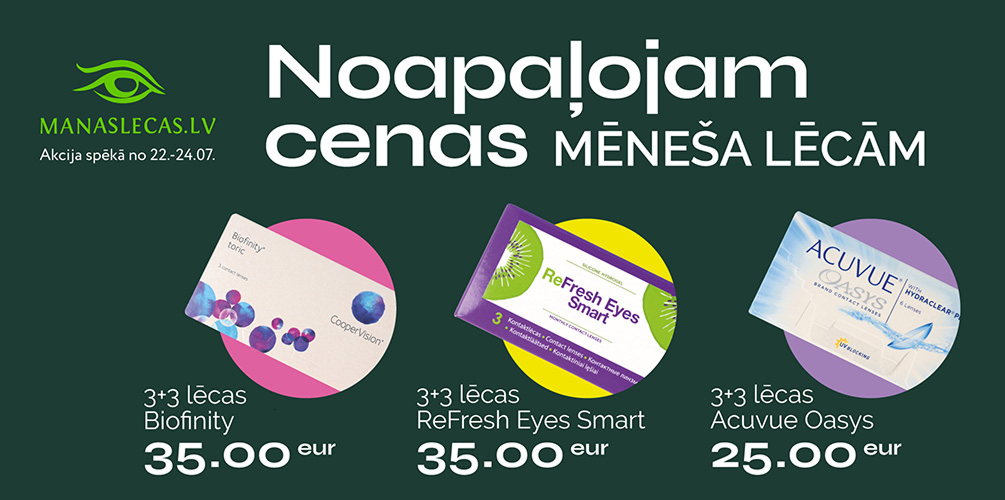 Noapaļojam cenas mēneša lēcām